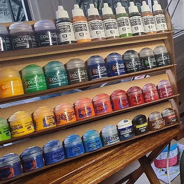 Citadel wall paint rack system