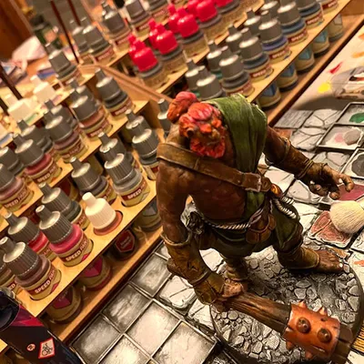 Model paint storage system