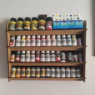 Wall paint organizer Warhammer model paints