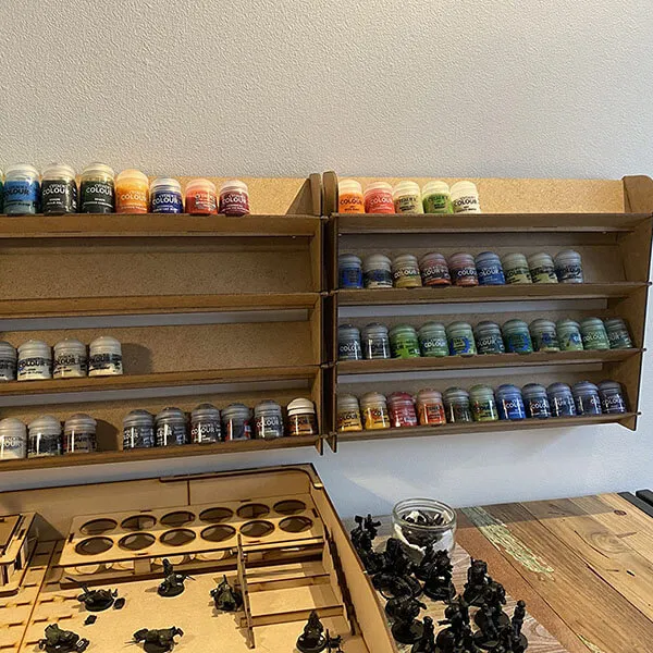 Warhammer Citadel wall paint rack